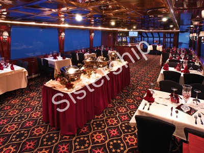 New York motor yacht Manhattan Elite dining